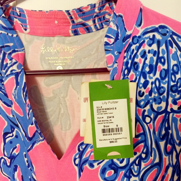 NWT Lilly Pulitzer UPF 50+ Vero Tunic Top - Picture 3 of 6
